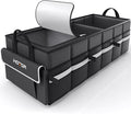 HOTOR Trunk Organizer - Car Organizer with Built-In Leakproof Car Cooler, Collapsible Trunk Organizer with Cooler for SUV,