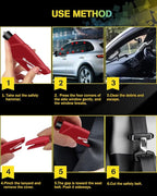 YONGMING Emergency Seatbelt Cutter, 3 in 1 Window Breaker Glass Breaker, Car Escape Tool Keychain with Tungsten Steel Safty H