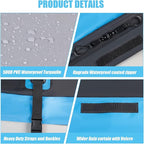 Car Rooftop Cargo Carrier Bag, 30 Cubic Feet Waterproof Soft-Shell Car Roof Bag for All Vehicle with/Without Rack, Include Anti-Slip Mat, Reinforced Straps, Door Hooks Luggage Lock (Blue)