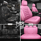 CAR PASS 3D Foam PU Leather Car Seat Covers, Universal Seat Covers Full Sets for Trucks SUV Sedan Automotive Seat Covers Armr