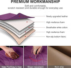 2 Pack Leather Front Car Seat Cover Bottom Car Seat, Universal Anti-Slip Driver Car Seat Protectors with Storage Pocket, Wate