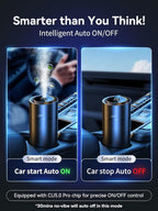 Ceeniu Smart Car Air Fresheners, New Smell Experience By Ultrasonic Mist, Auto On/Off, Powerful Built-in Battery, Natural Fra