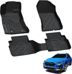 LASFIT Floor Mats Fits for Subaru Crosstrek 2023-2018 & Impreza 2023-2017, All Weather TPE Custom Fit Easy Clean Durable Car Accessories for Crosstrek & Impreza Base/Limited/Premium/Sport Floor Liners