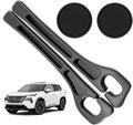 Car Seat Gap Filler Organizer Compatible with Nissan Rogue Accessories Seat Gap Plug Blocker with Storage Slot Non-Slip Car Cup Holder Coaster Black