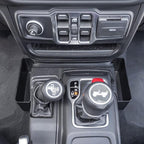 JKCOVER Center Console Gear Shift Organizer Tray Compatible with Jeep Wrangler JL/JLU 2018-2023 2024 2025 and Jeep Gladiator JT Truck 2020-2022 2023 2024 2025 Storage Box Accessories (Not for JK/JKU)