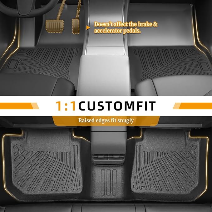 Floor Mats for Subaru Crosstrek 2013-2016-2017, for Subaru Impreza 2012-2016, Front Rear Mats & Cargo Mat, TPE Anti-Slip Waterproof Summer Winter Floor Liners Crosstrek Floor Mats Accessories