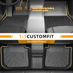 Floor Mats for Subaru Crosstrek 2013-2016-2017, for Subaru Impreza 2012-2016, Front Rear Mats & Cargo Mat, TPE Anti-Slip Waterproof Summer Winter Floor Liners Crosstrek Floor Mats Accessories