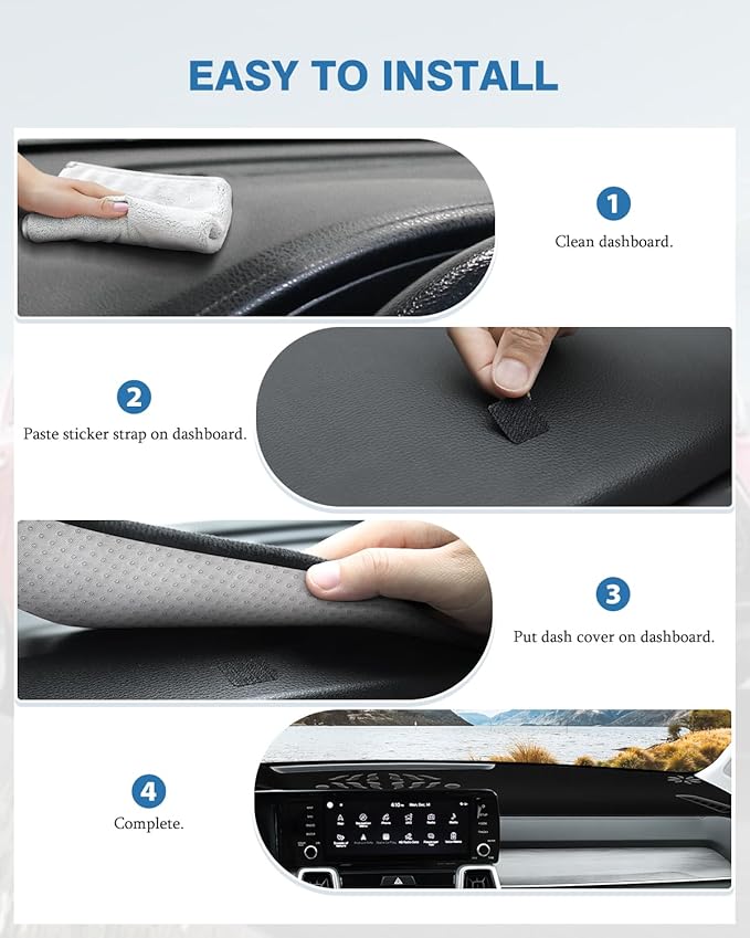 FIILINES Dash Cover Fit for Kia Sorento 2021-2025(Not 12.3 inch Navigation), Dashboard Mat Cover for Sorento Accessories Suns