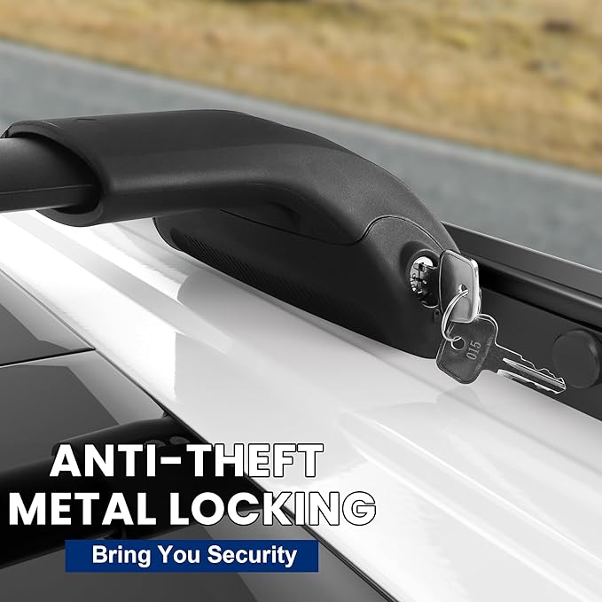 330Lbs Lockable Roof Rack Crossbars for 2015-2020 Chevy Tahoe Suburban Yukon Escalade, Heavy Duty Aluminum Anti-Corrosion Cross Bar Fit Luggage Luggage Kayaks Bicycles Snowboard
