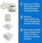 4 Pack Moisture Absorber Refill Bags, Unscented and Fragrance-Free Pellet Packs, Dehumidifier Refills for Buckets, Ideal for