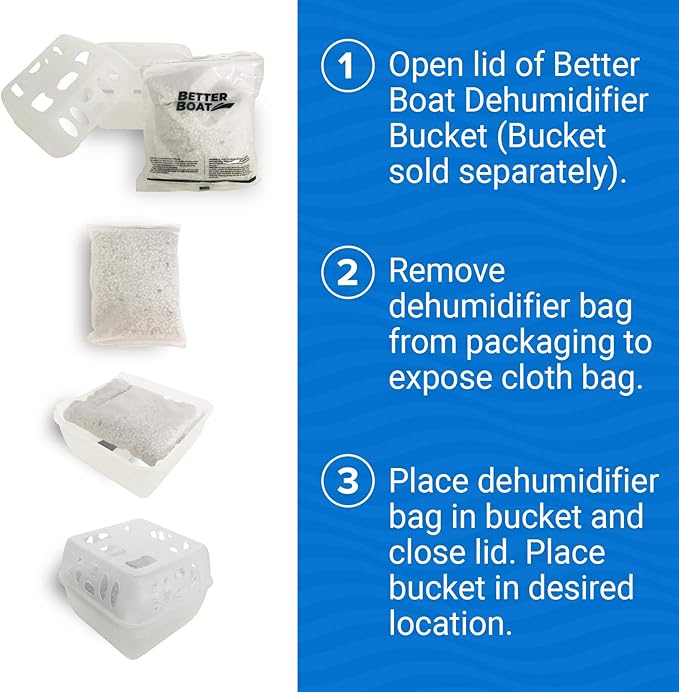 4 Pack Moisture Absorber Refill Bags, Unscented and Fragrance-Free Pellet Packs, Dehumidifier Refills for Buckets, Ideal for