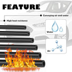 Multipurpose Vacuum Line Kit,6PCS 5Ft Vacuum Hose Automotive+64PCS Vacuum Line Connectors,Max 130PSI Silicone Hose for Variet