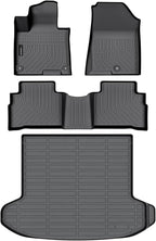 Auxko All Weather Floor Mats Cargo Liner Fit for Kia Sportage Gasoline 2023 2024 2025 TPE Rubber Liners Accessories All Season Odorless Anti-Slip Floor Mats Cargo Liner