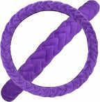 Flying Banner car Steering Wheel Cover Massage Velvet Warm Universal Size 15 inches SUV Truck Anti Slip Odorless Summer Winte