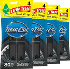 LITTLE TREES Car Air Freshener | Vent Wrap Provides Long Lasting Scent, Invisibly Fresh | New Car Scent, 16 Air Fresheners