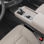 Car Seat Gap Filler Organizer Compatible with Volvo Xc90 Accessories Seat Gap Plug Blocker with Storage Slot Non-Slip Car Cup Holder Coaster Black