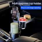 Car Cup Holder Multifunctional Cup Holder Expander with ° Rotation Tray Mobile Phone Holder Adjustable Base to Front Back Sea