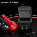 MEGAWISE Smart Jump Starter Clamps, Automotive Booster Clamp Cables Replacement Alligator Clamps with Intelligent LCD Screen for 12V Car Jump Starter for MEGAWISE and Many Other Brands