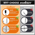 HORUSDY 309 PCS Pegboard Hooks Assortment Kit – 17 Types Heavy Duty Peg Board Hooks & Organizer Accessories – Fits 1/8 & 1/4 