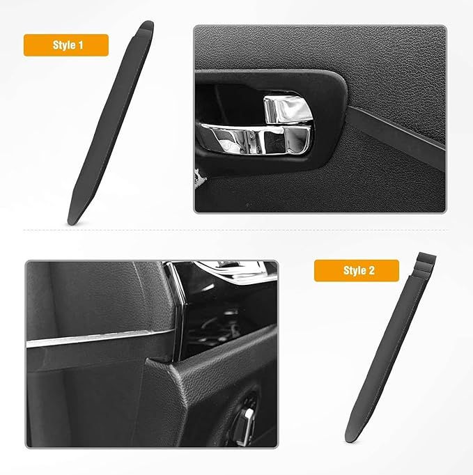 GOOACC 5 PCS Nylon Auto Trim Removal Tool Kit No-Scratch Removal Tool Kit for Car Clip Panel & Audio Dashboard Dismantle Blac
