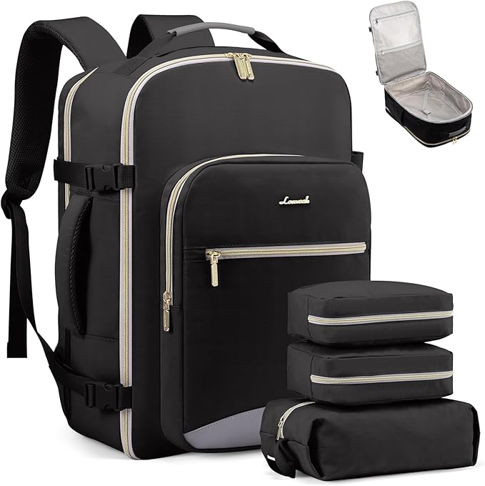 LOVEVOOK Travel Backpack for Women & Men 50L,Airline Approved Carry On Backpack Travel Essentials,TSA Carry on Luggage,Waterp