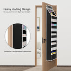 Univivi 6-Shelf Over Door Hanging Organizer Fabric Baby Door Storage with 5 Large Pockets and 3 Small PVC Pockets Wall Mount 