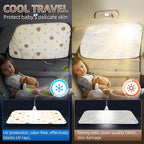 Aokway Car Window Shade (2Pack) – UV-Blocker Magnetic Side Window Sunshade for Driver and Passenger | 99% UV Protection for Sedan/SUV | Roll Windows Down, Enhance Privacy & Comfort While Driving