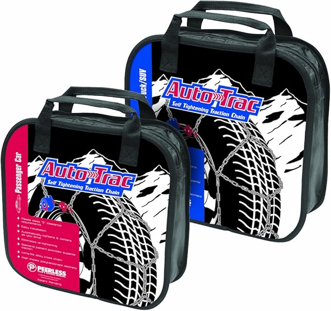 SCC Peerless 0231905 Auto-Trac Light Truck/SUV Tire Traction Chain - Set of 2