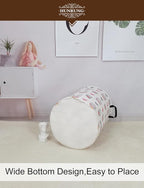 HUNRUNG Laundry Hamper,Large Canvas Fabric Lightweight Storage Basket Toy Organizer Dirty Clothes Collapsible Waterproof for 