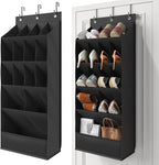 15 Pockets Over the Door Shoe Organizer, Shoe Rack for Closet Door with Large Breathable Pockets, Hanging Shoes Rack for Boot