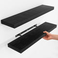 Fun Memories Floating Shelves for Wall, Rustic Wood Wall Mounted Shelves for Bathroom, Bedroom, Living Room & Kitchen, Storag