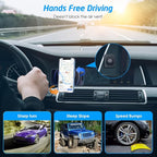 WixGear Rectangle Flat Stick On Dashboard Magnetic Car Mount Holder for Cell Phones and Mini Tablets with Fast Swift-Snap Technology - Extra Slim