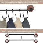 Mkono Hat Rack for Wall Hat Organizer for Baseball Caps Hanger with 20 Hooks Modern Metal Hat Holder Wall-Mounted Ball Caps D