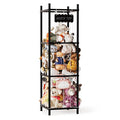 SpaceAid Stuffed Animal Storage Organizer, Wood Animals Zoo Toy Plushies Storage Holder, Large Capacity Plush Toy Cage for Pl
