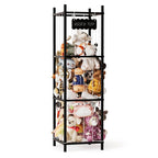 SpaceAid Stuffed Animal Storage Organizer, Wood Animals Zoo Toy Plushies Storage Holder, Large Capacity Plush Toy Cage for Pl