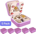 KElofoN Travel jewelry case Travel jewelry box Travel Jewelry Organizer Small Jewelry Organizer Box for Girls Women with Mirr