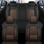 Car Seat Covers Full Set, 5 Seats Universal Leather Seat Covers for Cars, Waterproof Front and Rear Seat Cover, Breathable Au