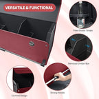 Car Trunk Organizer for Honda CR-V 2017-2022, Collapsible Sturdy Trunk Storage Container with Lid and Handle Large Leather Car