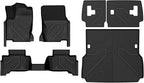 LASFIT Floor Mats for Toyota Land Cruiser 2026 2025 2024, All Weather TPE Custom Fit Rear Trunk Mat for Land Cruiser Accessories, Land Cruiser Cargo&Backrest&Floor Mats