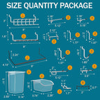 Peg Board Kit, Includes Pegboard and Accessories,with Hooks and Bins,Peg Board Wall Organizer for Office,Ornaments Display,Cr