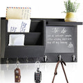 Ziivita Key Holder for Wall - Mail Holder Organizer Wall Mount with Shelf - Hanging Key Rack Hanger with Hooks Decorative for