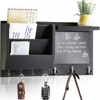 Ziivita Key Holder for Wall - Mail Holder Organizer Wall Mount with Shelf - Hanging Key Rack Hanger with Hooks Decorative for