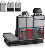 Hanging Car Trunk Organizer, Detachable Seat Back Storage Bag with Lids & 7 Large Pockets, Waterproof Space Saving Cargo
