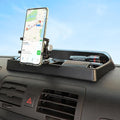 Aunginsy Center Console Dash Storage Tray with Mobile Phone Mount Compatible with Hummer H3 2005-2009, Car Dashboard Multi-Functional Phone Holder Storage Box Dash Organizer Tray Insert Accessories