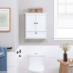 Spirich Bathroom Cabinet Wall Mounted, Small Bathroom Wall Cabinet Over Toilet, Medicine Cabinet Organizer with Doors and Adj