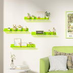 upsimples Acrylic Shelves for Wall Decor, 15" Display Shelf for Figure, Nail Polish, Wall Organizer for Bathroom, Bedroom, Li