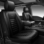 CAR PASS Nappa Leather Car Seat Covers Full Set, Luxury Seat Protector for Cars, Waterproof Anti-Slip Car Seat Cushion Armres