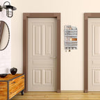 Mail Organizer Wall Mount with 4 Key Hooks, Rustic Wooden Hanging Mail Sorter Farmhouse Key Holder for Wall Decoration, 2-Slo