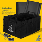 Seal Skin Covers Trunk Organizer for SUV, Car & Truck - Premium Heavy Duty and Collapsible with 3 Adjustable Sizes - Lightweigh