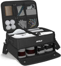 ANILD Golf Trunk Organizer, 2 Layer Golf Storage Case with Separate Ventilated Compartment for 2 Pair Shoes, for Balls, Tees,